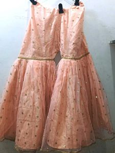 Embroidered Net Overlay Tunic