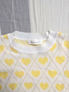 Cute Heart Pattern Top