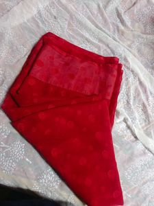 Viral Trendy Red Saree (Women&#39;s)