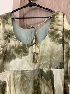 Floral Print Anarkali Dress
