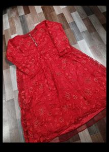 Red Updown Frock
