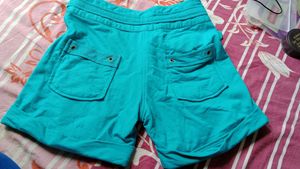 Teal Casual Shorts