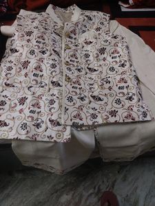 3 Piece Of Kurta, Pajma And Jacket