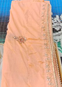 chinon hevy Jaipuri sarees with blouse