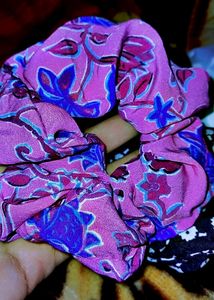 Women Fluffy Hair Scrunchies Band Set