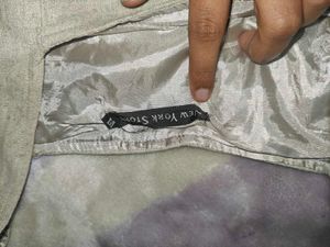 Gray Pinafore Mini Dress