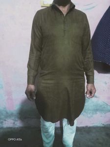 Olive Green Kurta