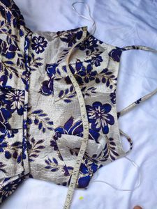 Floral Brocade Short A-Line Dress