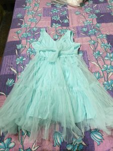 Elegant Aqua Tulle Dress for women
