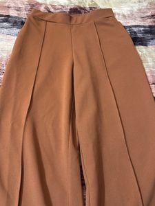 Brown Wide Leg Trousers