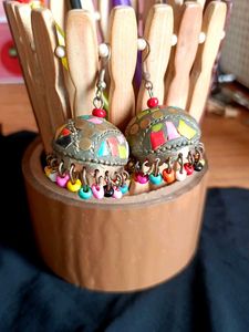 Boho Colorful Bead Dangle Earrings