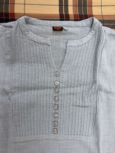 Casual Light Blue Kurta