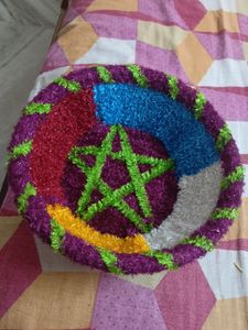 Handwoven Decorated Basket