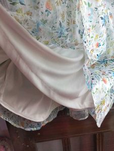 Floral Puff Sleeve Organza Dress