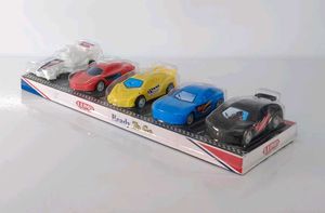 5 Plastic Toy Car Set