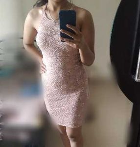 Sparkly Pink Mini Dress