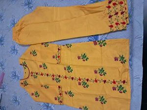 Yellow Kurta Pant Set