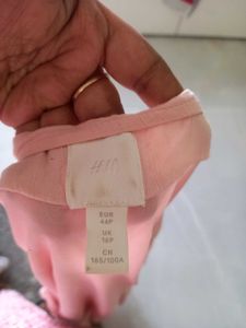 Pink Casual Hosiery T Shirt