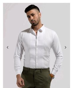 WILLIAM RAST  Pleated White shirt