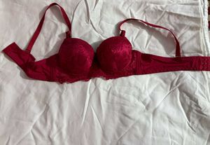 Red Lace Bra
