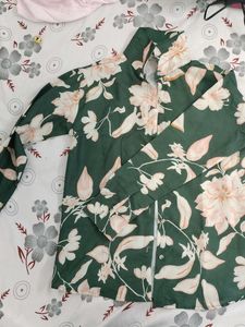 Floral Print Button-Up Shirt