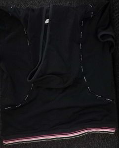 Black Short Sleeve Zip-Up Hoodie