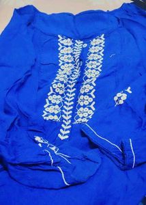 Pure Cotton Blue Kurta For Women And Girls