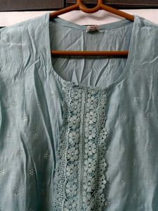 NEW SHARIFA BLUE ANARKALI KURTA