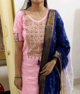 New Kura Set With Banarasi Dupatta 🎉