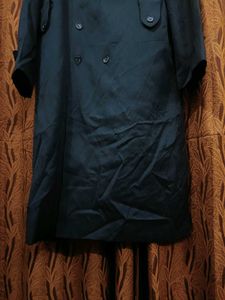 Imported Classic Black Trench Coat