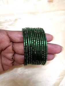Dark Green Colour Bangles 12pc