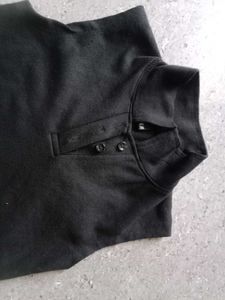 Black H&amp;M Top With Collar