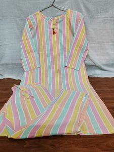 Striped Kurta Set