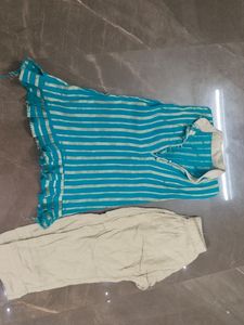Combo Of 3  Kids Kurti And Pant Set