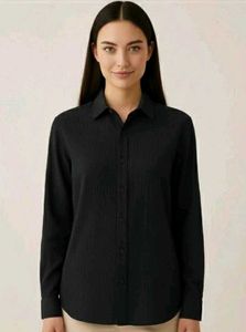 New Classic Black Long Sleeve Shirt