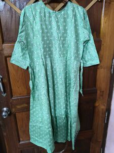 Elegant Green Embroidered Kurta