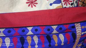 Cotton Silk Saree With Attached Blouse