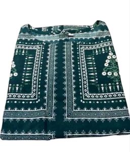 One Time Used  In Goa Trip -Green Patterned Romper