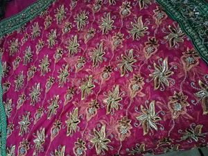 Net Full Of Zari Work Saree Perfect For Wedding