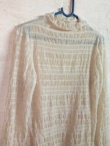 Trendy Ladies See-through Fashion Top