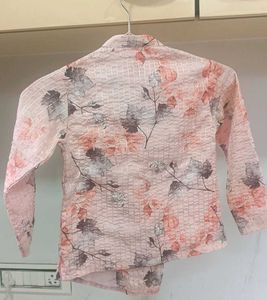 Floral Print Boys Kurta Shirt