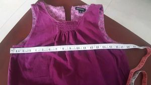 Simple Sleeveless Corduroy dress for girls / women