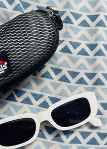 White Retro Sunglasses