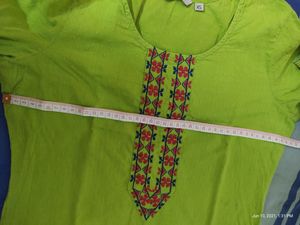 Green elegant kurta