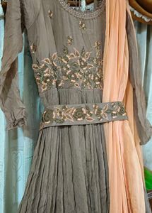 Designer Gown With Belt