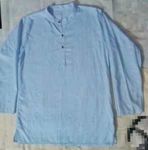 Light Blue Cotton Kurta