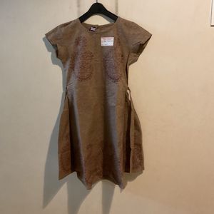 Boho Brown Print Frock