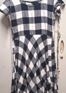 Blue & White Checkered Dress
