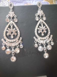 Silver Color Statement Danglers