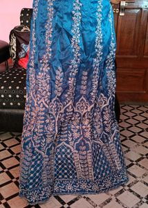 Designer Unstitched Lehenga Blouse Dupatta Set